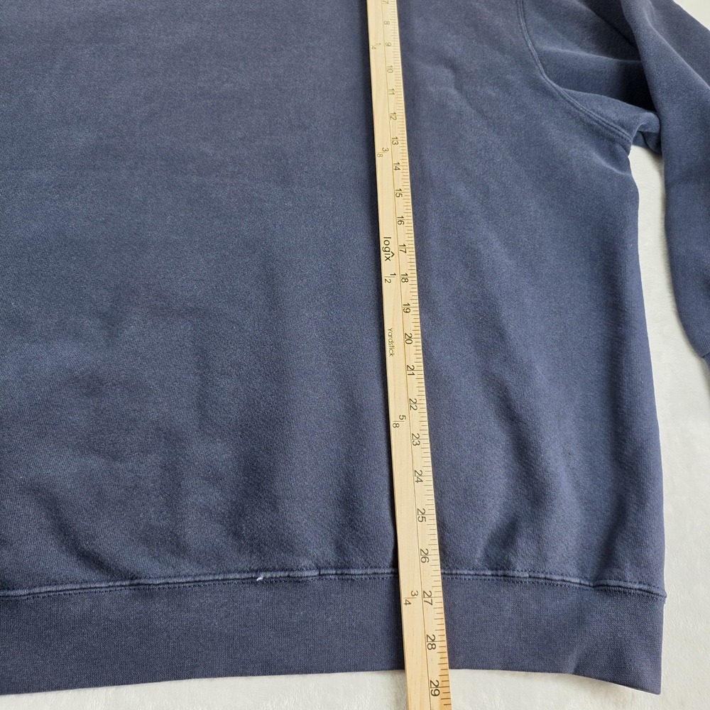 Vintage Nike Hoodie Centered Spell Out Nike Logo Men Sz XL Fleece Pullover Navy‎ - Picture 6 of 7